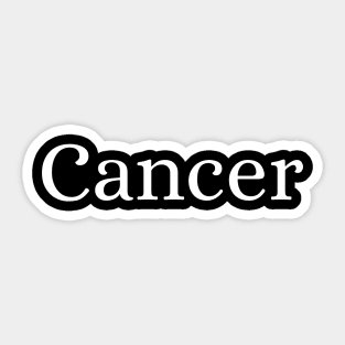 Cancer Sticker